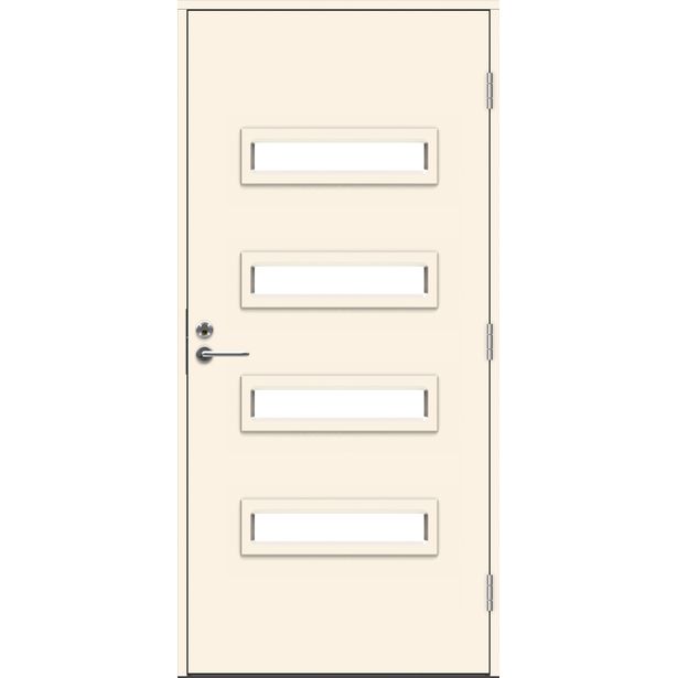 Ulko-ovi Swedoor Function Eco Salton, 10x21, karmi 115mm, valkoinen
