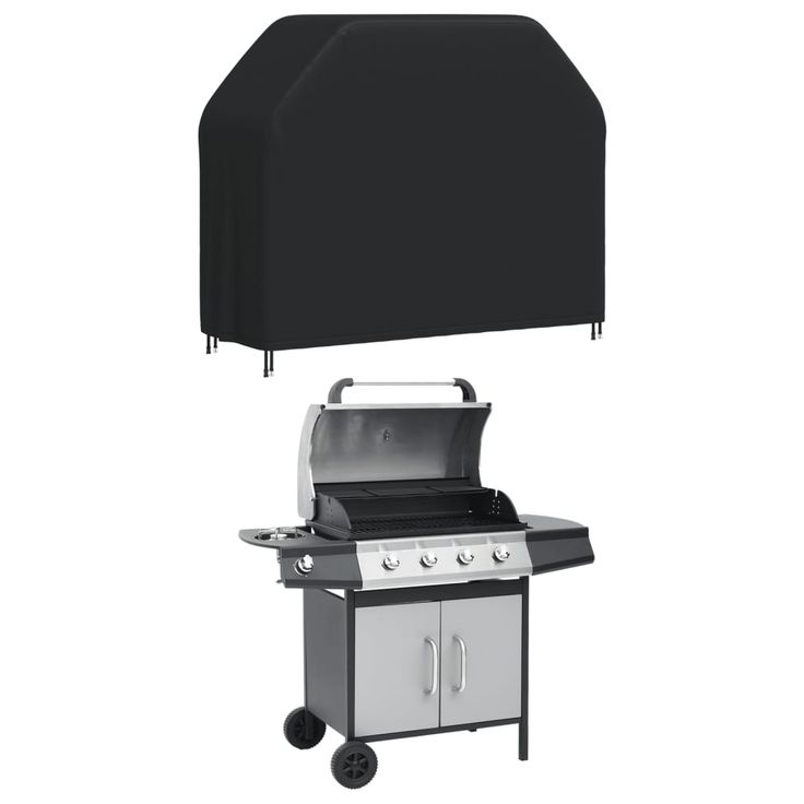 Ulkogrillin suojus 147x61x112 cm musta 420D Oxford (59677)