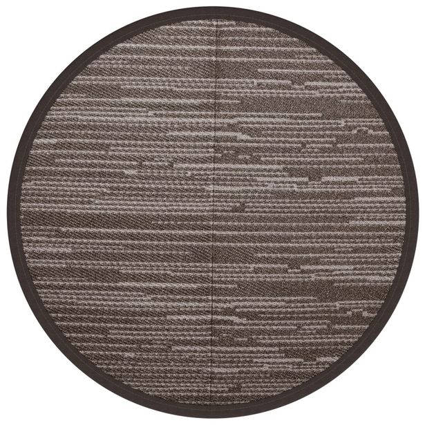 Ulkomatto ruskea Ø200 cm PP (68488)
