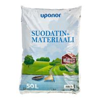 Suodatinmateriaali Uponor-harmaavesisuodattimiin, 50 L 