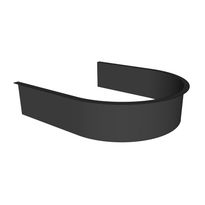 Upotuskaulus VETO SK5-SK8 kiukaille, U-muoto, musta