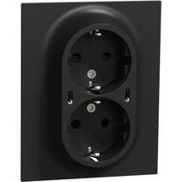 USB-pistorasia Schneider Electric ELKO One, 2-osainen + 2x USB-C, uppoasennus, peitelevyllä, IP20, 25W, PD