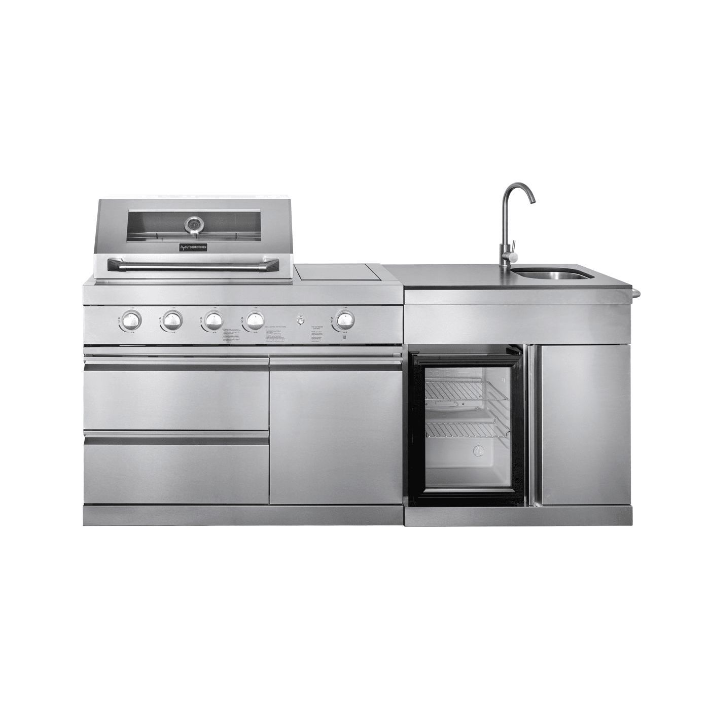 Kesäkeittiö Comfort Garden Grills Pure Compact, ruostumaton teräs