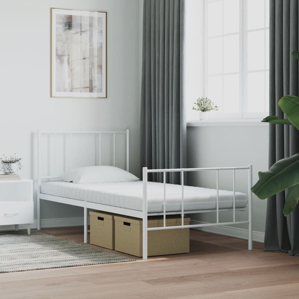 Vaahtomuovipatja valkoinen 90x200 cm 7 vyöhykettä kovuus 20 ILD (56352)