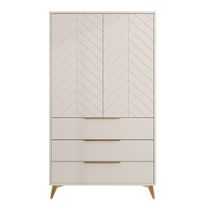 Vaatekaappi 2D3SZ XYLIX, beige (0643)