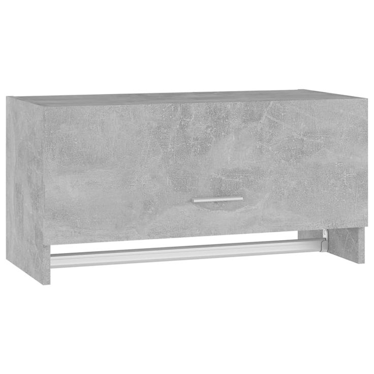 Vaatekaappi betoninharmaa 70x32,5x35 cm tekninen puu (08246)