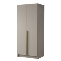 Vaatekaappi BONO I, harmaa/kulta (2034), Verkkokaupan poistotuote