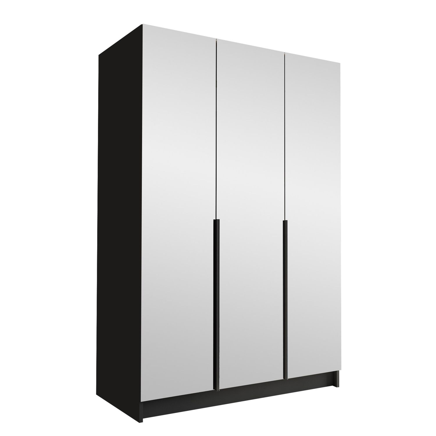 Vaatekaappi CALIA III, musta/musta (2300)