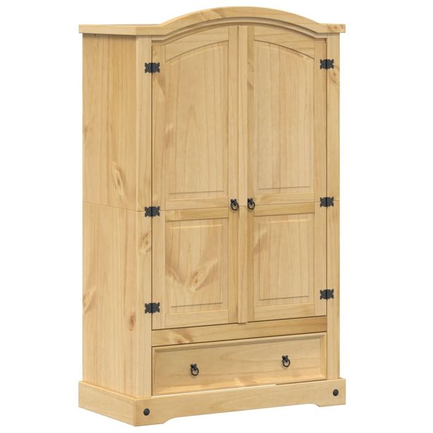 Vaatekaappi Corona 101x52x170 cm täysi mänty (05662)
