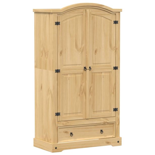 Vaatekaappi Corona 102x52x186 cm täysi mänty (12156)