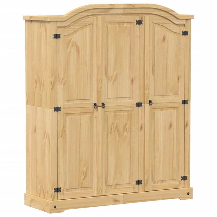 Vaatekaappi Corona 151,5x52x186 cm täysi mänty (12158)