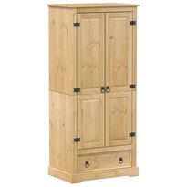 Vaatekaappi Corona 76x50x170 cm täysi mänty (02768)