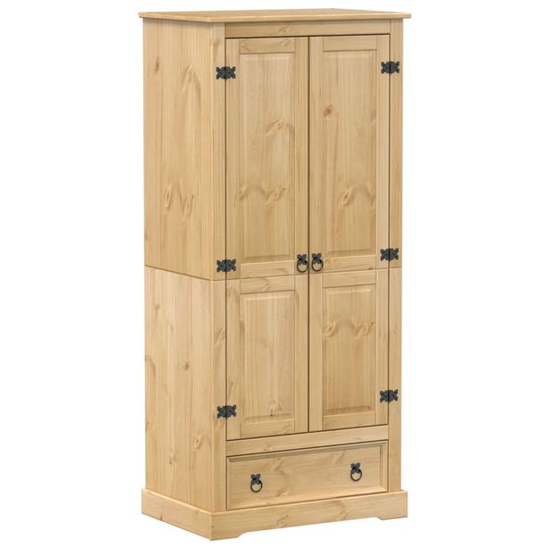 Vaatekaappi Corona 76x50x170 cm täysi mänty (02768)