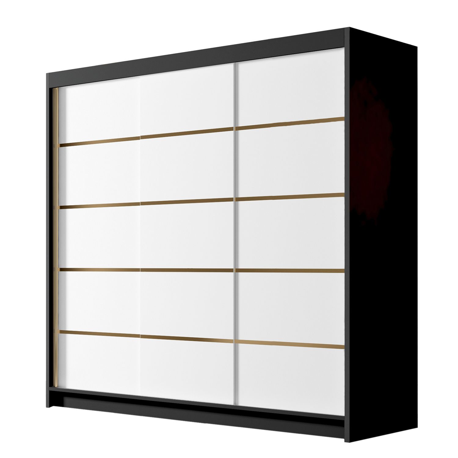 Vaatekaappi EVO 200 VII, musta/valkoinen (1923)