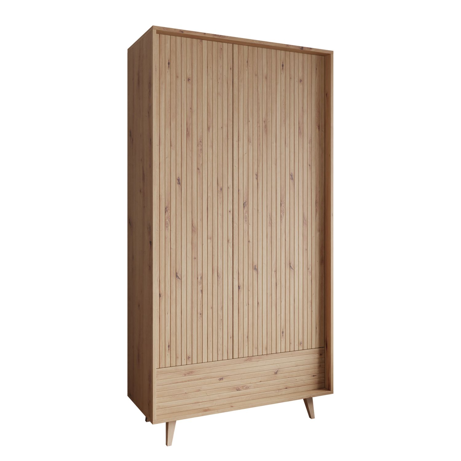 Vaatekaappi FERIDO 2D1SZ, ruskea (3337)