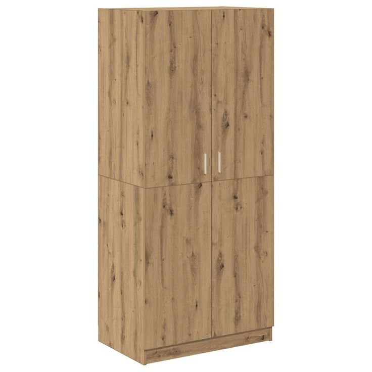 Vaatekaappi käsityöläinen tammi 90x52x200 cm tekninen puu (55885)