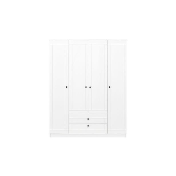 Vaatekaappi Linento Furniture Lia 4 180, valkoinen