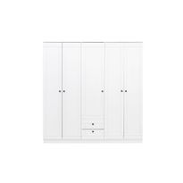 Vaatekaappi Linento Furniture Lia 52 180, valkoinen