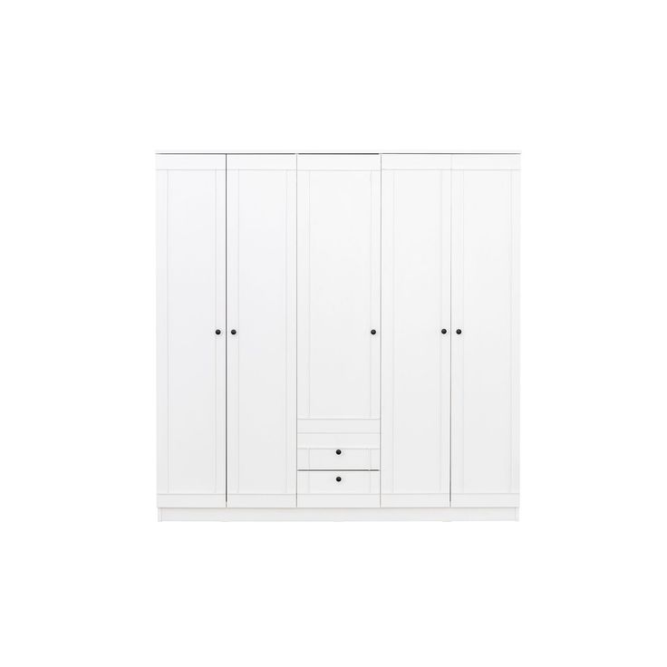 Vaatekaappi Linento Furniture Lia 52 180, valkoinen