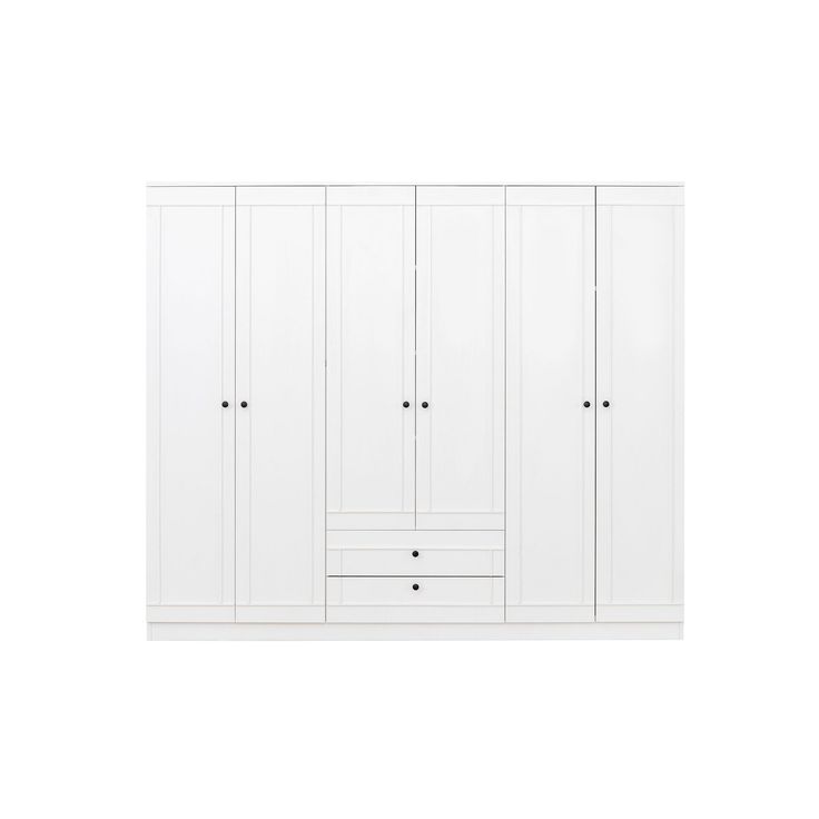Vaatekaappi Linento Furniture Lia 62 210, valkoinen