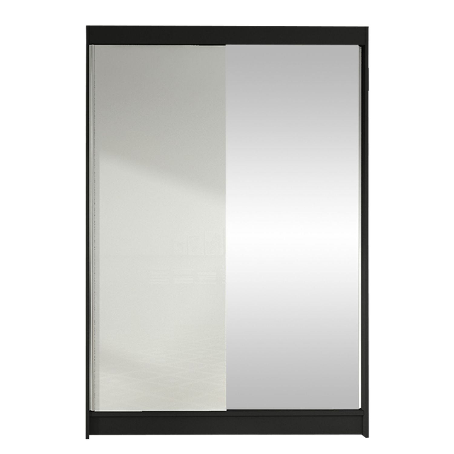 Vaatekaappi LINO I, musta/valkoinen (6908)