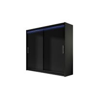 Vaatekaappi London, 180x57x215cm, valkoinen (91268)