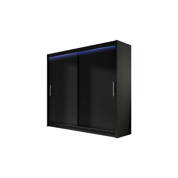 Vaatekaappi London, 180x57x215cm, valkoinen (91268)