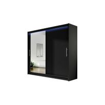 Vaatekaappi London, 180x57x215cm, valkoinen (91527)