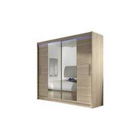 Vaatekaappi London, 180x57x215cm, valkoinen/beige (91508)