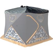 Sadehuppu läpiviennillä Väinö Bunker Thermal Extreme XXXL -pillkitelttaan