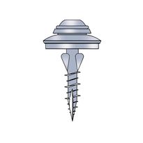 Valokateruuvi Keraplast 4,8 x 32 mm rst, 100 kpl, aluslevyllä