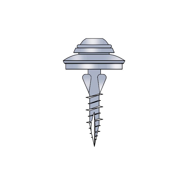 Valokateruuvi Keraplast 4,8 x 32 mm rst, 100 kpl, aluslevyllä
