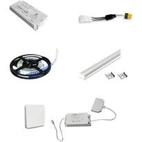 LED-profiilivalaisinsarja Savo Tudo + Kinetic-katkaisija 4000K, eri vaihtoehtoja