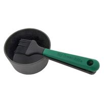 Valurautainen kastikepata silikoniharjalla Big Green Egg