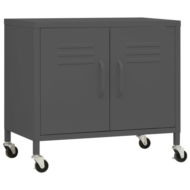 Varastokaappi antrasiitti 60x35x56 cm teräs (36267)