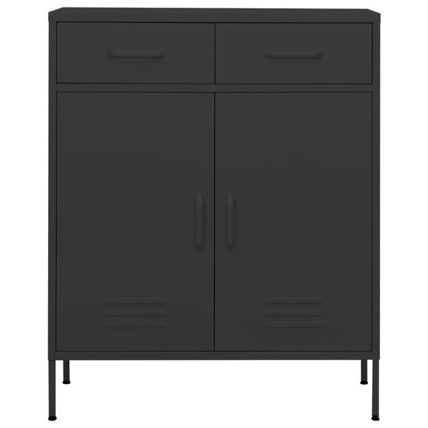 Varastokaappi antrasiitti 80x35x101,5 cm teräs (36159)
