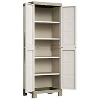Varastokaappi hyllyillä Excellence beige ja taupe, eri kokoja (00843)