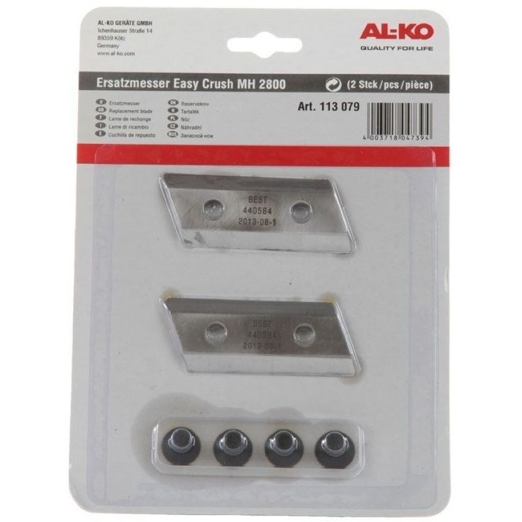 Varaterät AL-KO, 2kpl, MH 2800/2810 silppurille