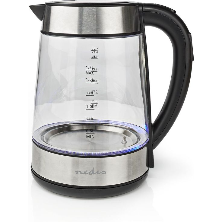 Vedenkeitin Nedis KAWK320EGS, 1.7l, lasi