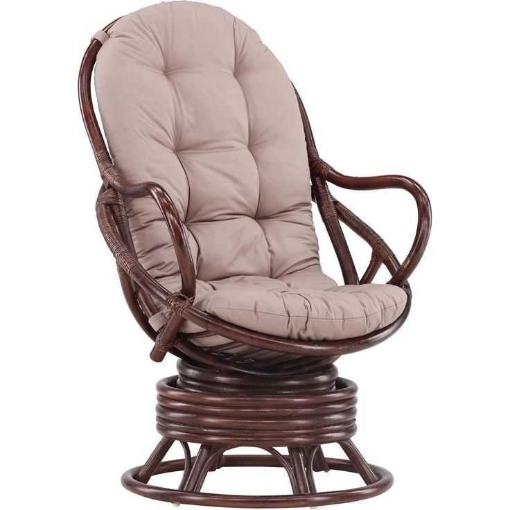 Lepotuoli Venture Home Swing, beige/tumma pähkinä