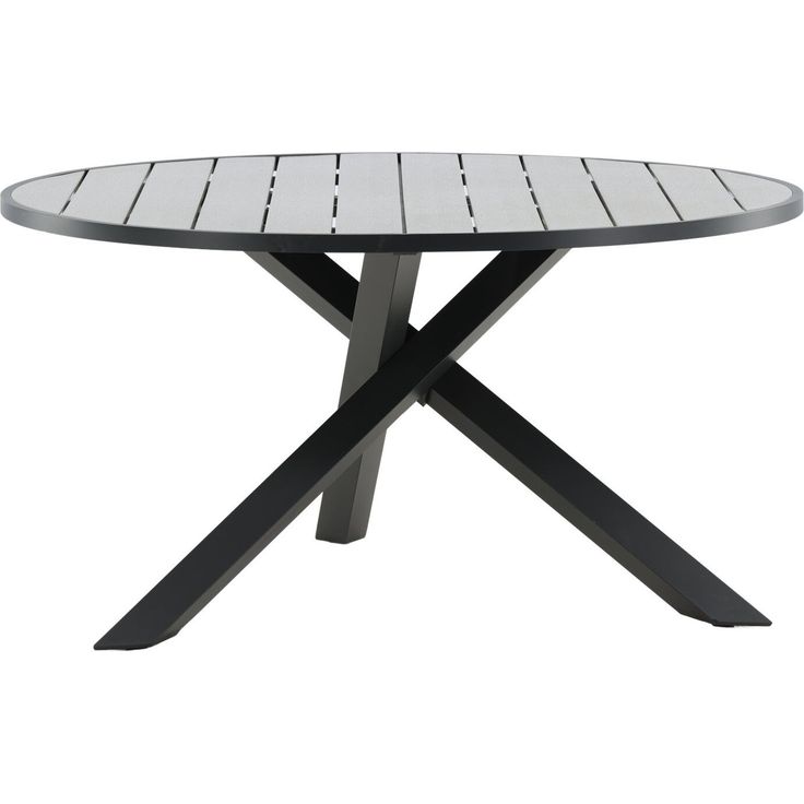 Ruokapöytä Venture Home Parma, ø140cm, tummanharmaa