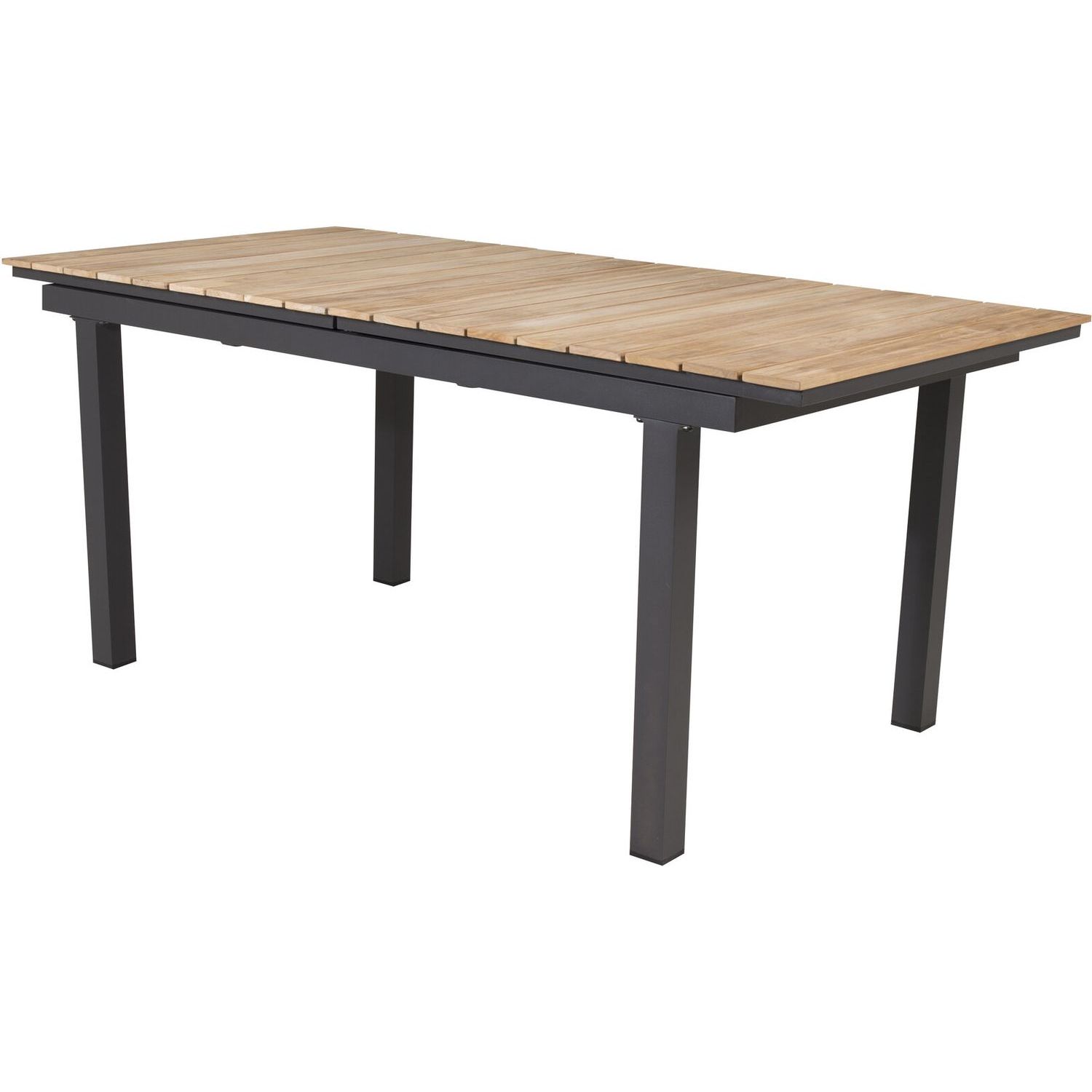 Ruokapöytä Venture Home Mexico, 180x90cm, musta/tiikki