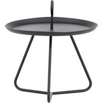 Sivupöytä Venture Home Pamplona, ø40cm, musta
