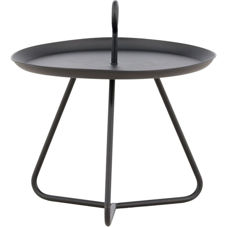 Sivupöytä Venture Home Pamplona, ø40cm, musta