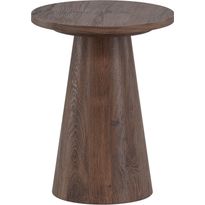 Sivupöytä Venture Home Lanzo, ø35cm, mocca, Verkkokaupan poistotuote