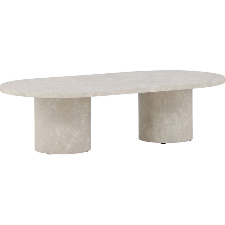 Sohvapöytä Venture Home Narvik, 120x60cm, beige/marmori