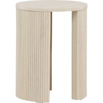 Sivupöytä Venture Home Bristol, ø40cm, vaalea puu