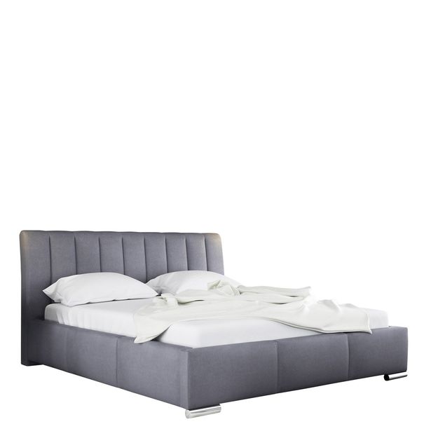 Verhoiltu sänky MILANO 140x200, harmaa (6747)