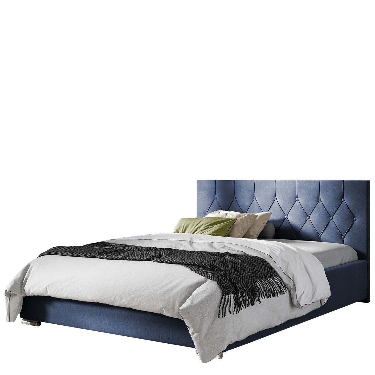 Verhoiltu sänky SKY TAP 180x200 säilytystilalla, sininen (0120)