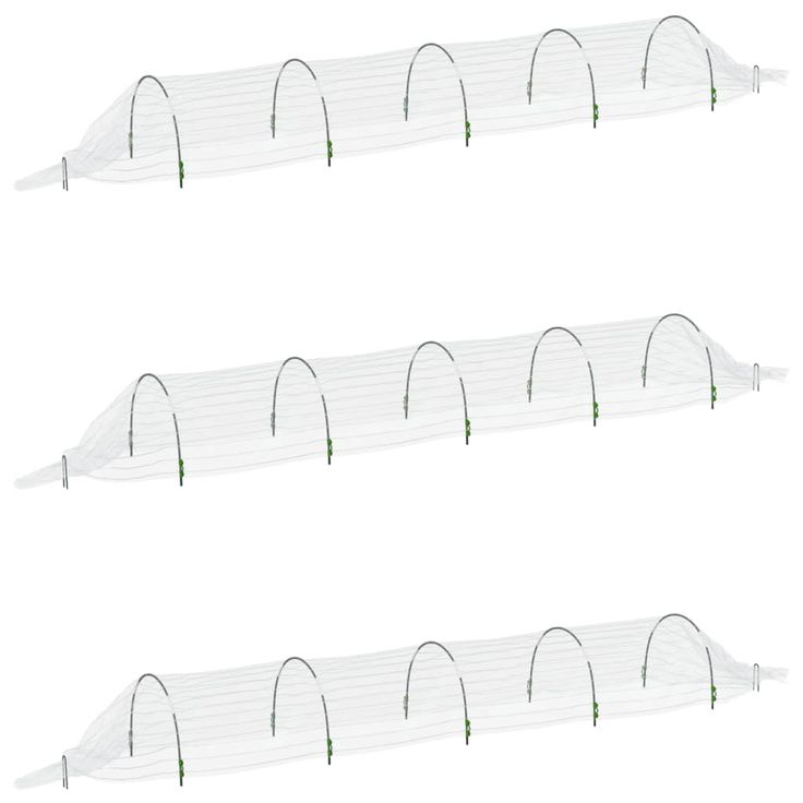 Verkkotunnelit 3 kpl 1,5x5 m lasikuitu ja PP (81499)